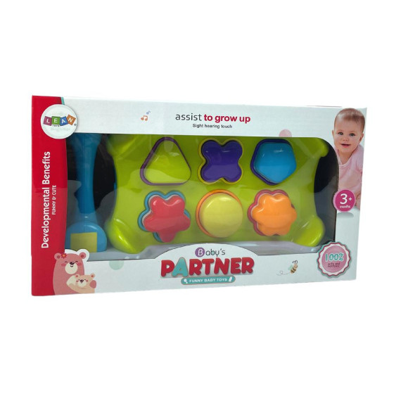 Sorter Edukacyjny Dwustronny Wbijanka Młotkiem Klocki Kształty