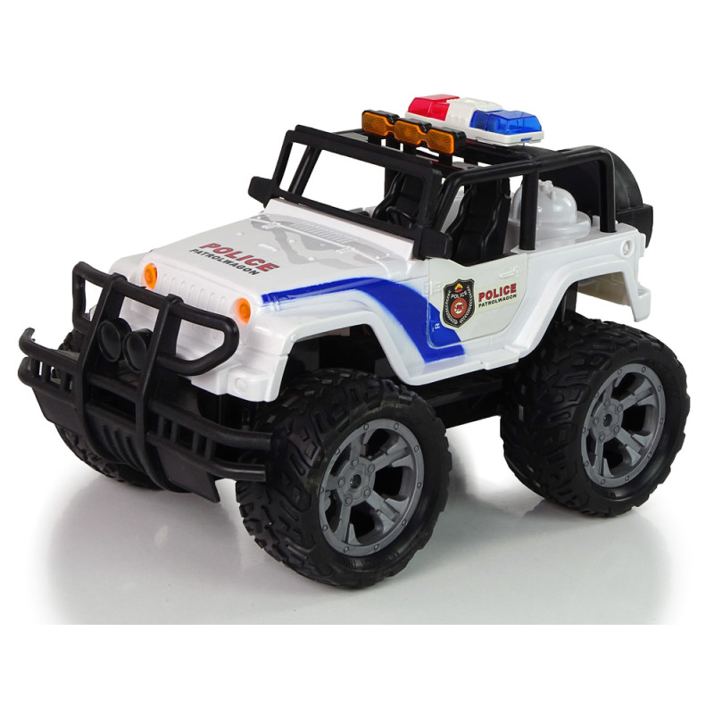 Auto R/C Policja Jeep Policyjny 1:14 Zdalnie Sterowane Efekty Świetlne