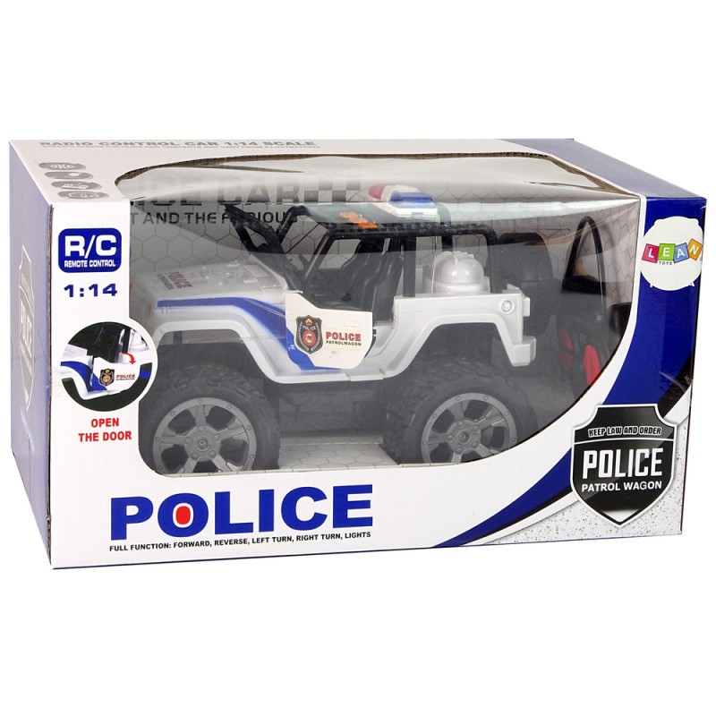 Auto R/C Policja Jeep Policyjny 1:14 Zdalnie Sterowane Efekty Świetlne