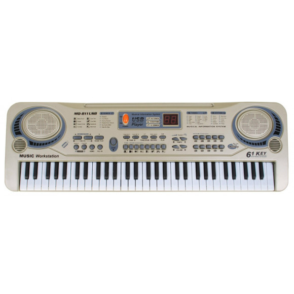Beżowy Keyboard dla dzieci 5+ Mikrofon + Nagrywanie + USB MP3 - model nr 811 Beżowy Keyboard dla dzieci 5+ Mikrofon + Nagrywanie + USB MP3 - model nr 811