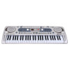 Srebrny Keyboard dla dzieci 5+ Mikrofon + Nagrywanie USB - model nr 824 Srebrny Keyboard dla dzieci 5+ Mikrofon + Nagrywanie USB - model nr 824