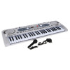 Srebrny Keyboard dla dzieci 5+ Mikrofon + Nagrywanie USB - model nr 824 Srebrny Keyboard dla dzieci 5+ Mikrofon + Nagrywanie USB - model nr 824