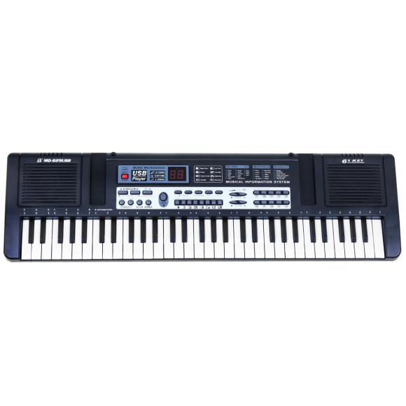 Keyboard z lekcjami dla dzieci 5+ Mikrofon + Nagrywanie USB - model nr 829 Keyboard z lekcjami dla dzieci 5+ Mikrofon + Nagrywanie USB - model nr 829