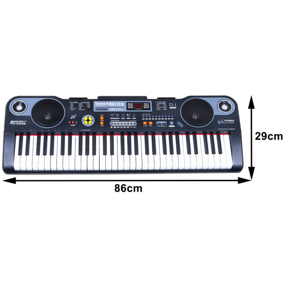 Keyboard z funkcjami dla dzieci 5+ Zestaw muzyczny Tryb lekcji Mikrofon - model nr 860 Keyboard z funkcjami dla dzieci 5+ Zestaw muzyczny Tryb lekcji Mikrofon - model nr 860