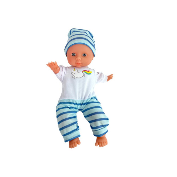 Lalka Bobas Niebieska Piżama w Paski 30 cm Lalka Bobas Niebieska Piżama w Paski 30 cm