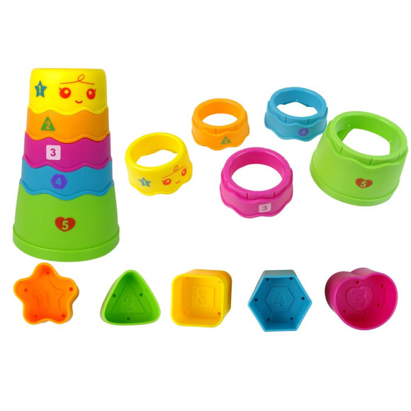 Interaktywny Stolik Edukacyjny Sorter Zjeżdżalnia Piłeczek Niebieski