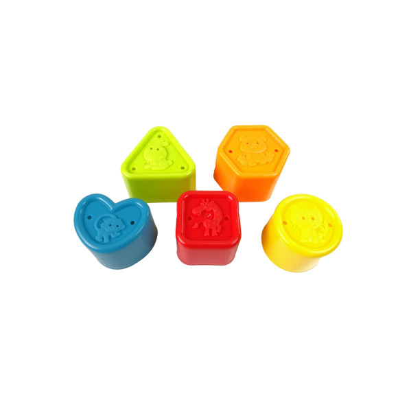 Edukacyjne Wiaderko Kubeczki Piramidka Łódki Sorter Do Kąpieli