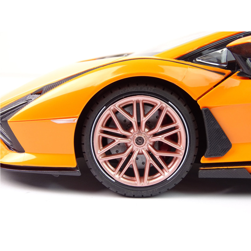 Auto R/C Lamborghini Sian FKP 37 Rastar 1:14 Pomarańczowe Na Pilota