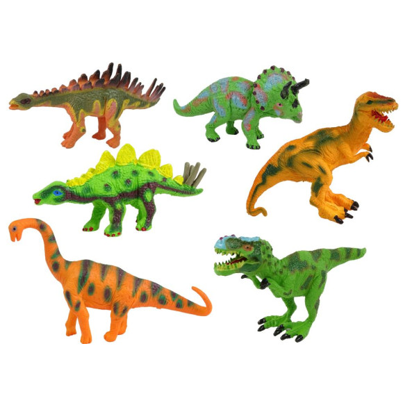 Zestaw Dinozaurów Figurki Modele 6 Sztuk Akcesoria Zestaw Dinozaurów Figurki Modele 6 Sztuk Akcesoria
