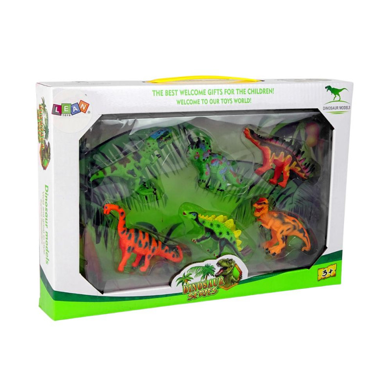 Zestaw Dinozaurów Figurki Modele 6 Sztuk Akcesoria