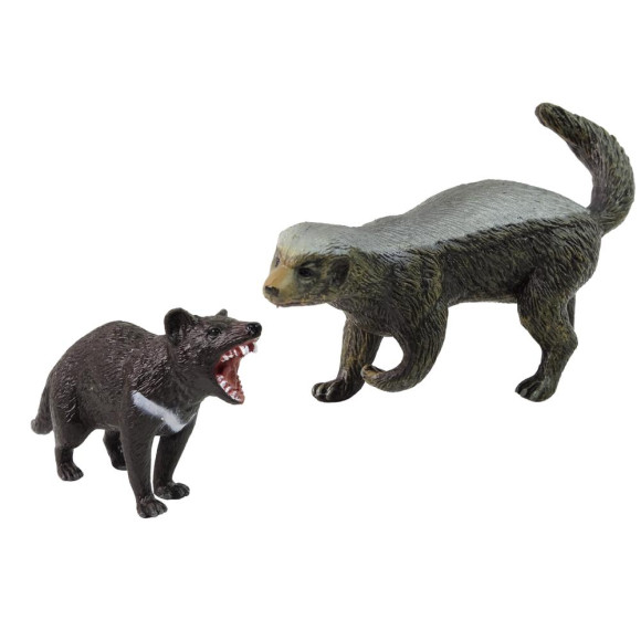 Zestaw 2 Figurek Ratel Miodożerny Diabeł Tasmański Figurka Zestaw 2 Figurek Ratel Miodożerny Diabeł Tasmański Figurka