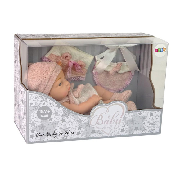 Lalka Słodki Bobas Sweter Czapeczka Różowa 30 cm Lalka Słodki Bobas Sweter Czapeczka Różowa 30 cm