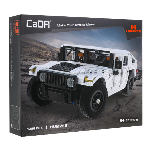 Klocki techniczne CaDA 1386 el. Humvee pojazd wojskowy 1:12 dla dzieci 8+ Klocki techniczne CaDA 1386 el. Humvee pojazd wojskowy 1:12 dla dzieci 8+