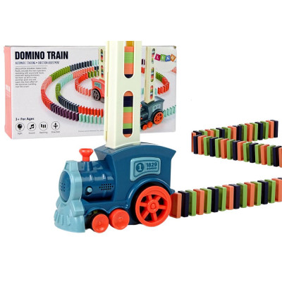Interaktywna Lokomotywa Pociąg Układająca Domino Dźwięk