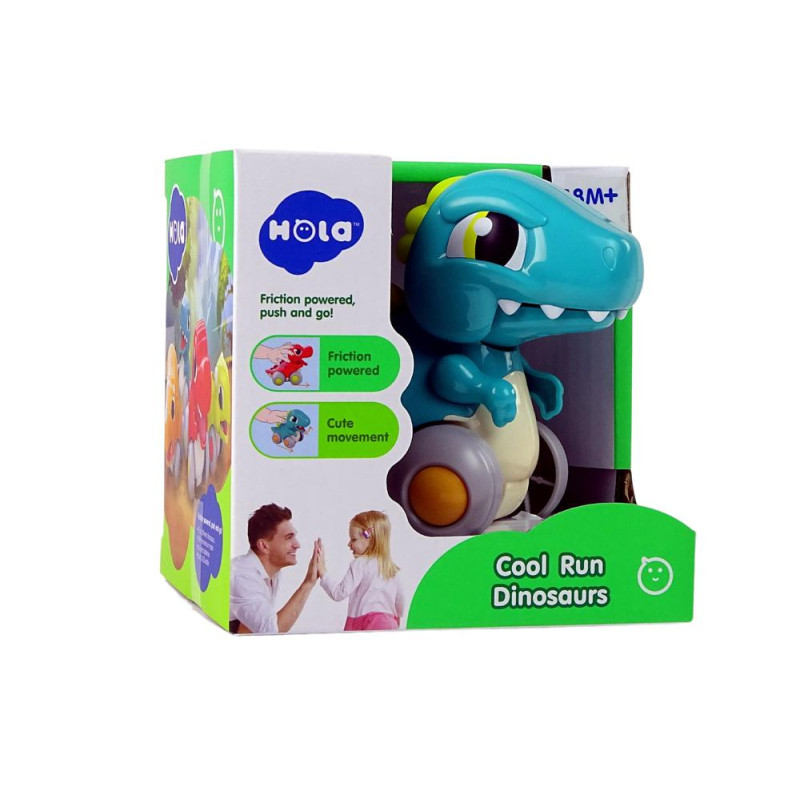 Dinozaur Na Kółkach Niebieski Figurka Spinosaurus
