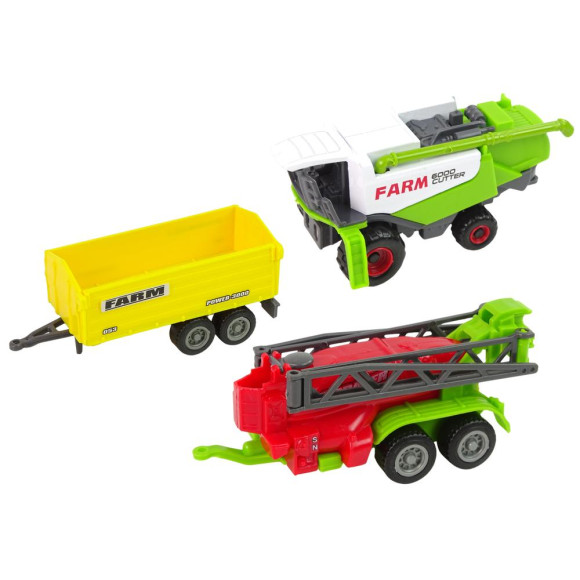 Zestaw Maszyn Rolniczych Pojazdów Farmerskich 6 sztuk Traktor Zestaw Maszyn Rolniczych Pojazdów Farmerskich 6 sztuk Traktor