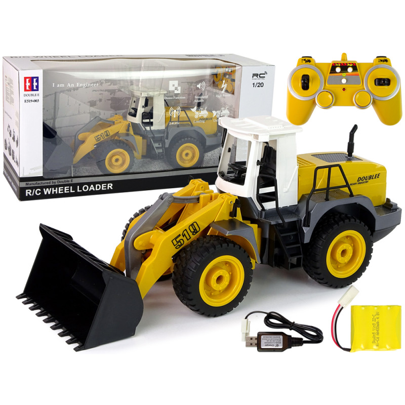 Koparka Zdalnie Sterowana Ładowarka R/C 1:20 Unoszone Ramię