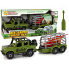 Auto Terenowe Transporter Do Rozkręcania DIY Zielony Dinozaur