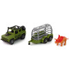Auto Terenowe Transporter Do Rozkręcania DIY Zielony Dinozaur