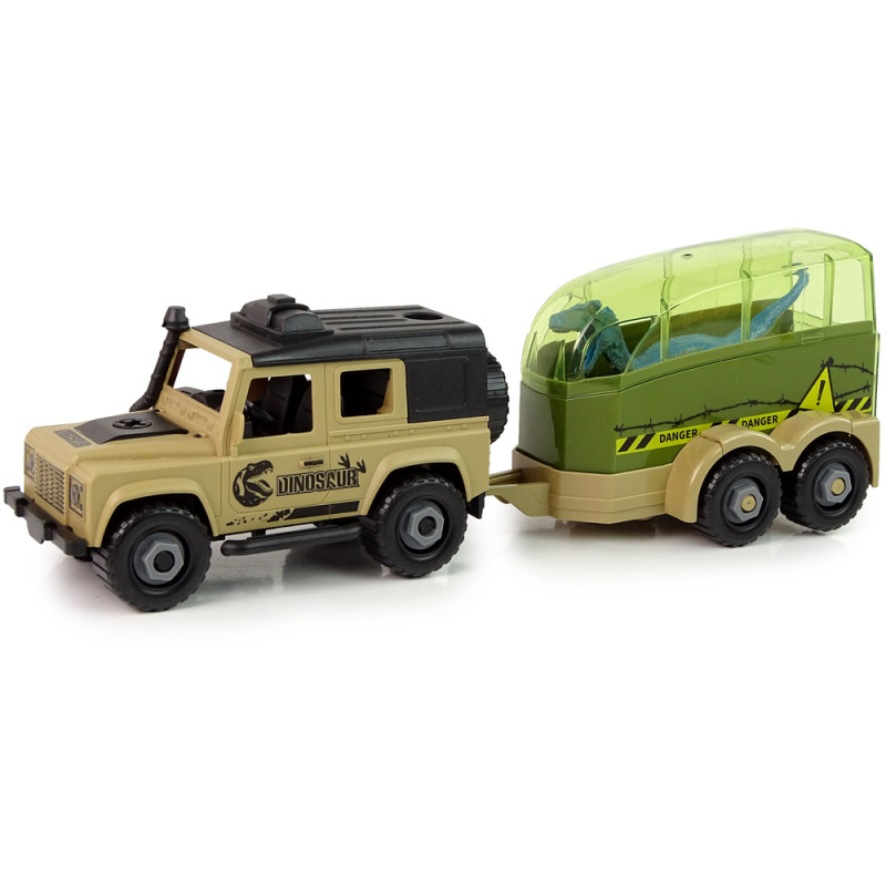 Auto Terenowe Transporter Do Rozkręcania DIY Dinozaur