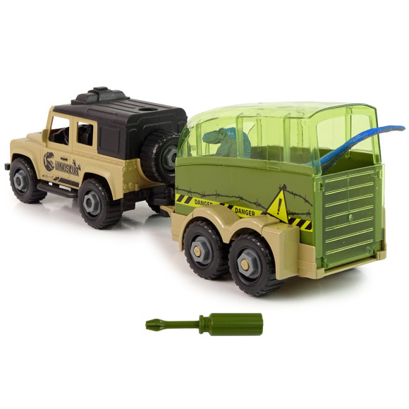 Auto Terenowe Transporter Do Rozkręcania DIY Dinozaur