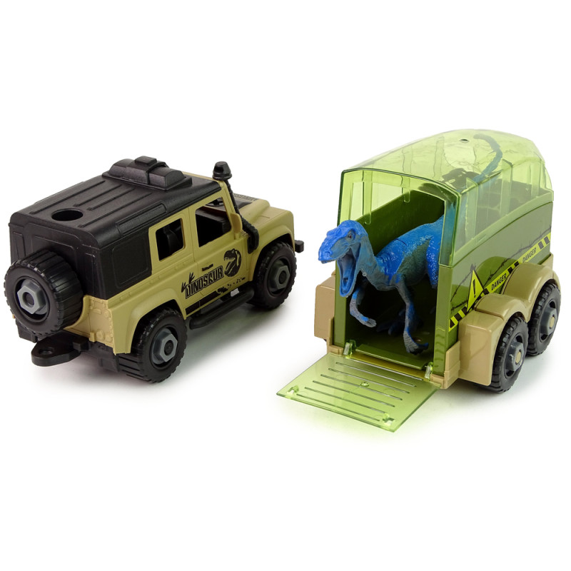 Auto Terenowe Transporter Do Rozkręcania DIY Dinozaur