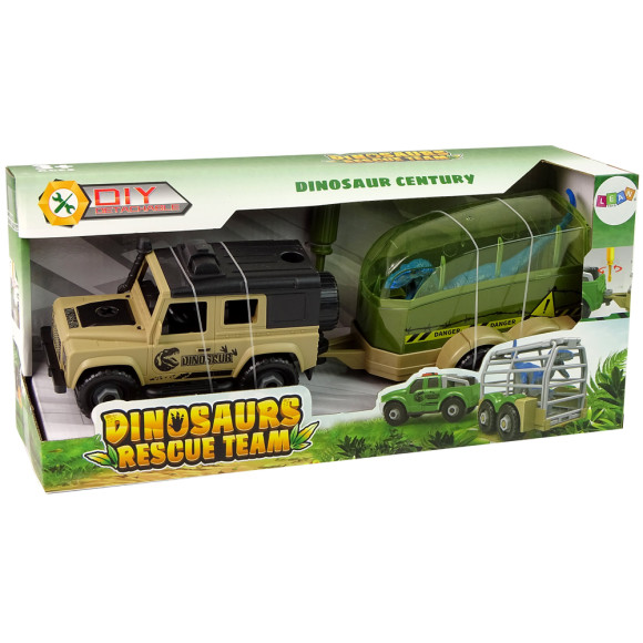 Auto Terenowe Transporter Do Rozkręcania DIY Dinozaur