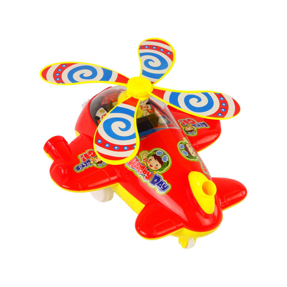 Samolot Pchacz Dzwonek Kij Pilot Czerwony