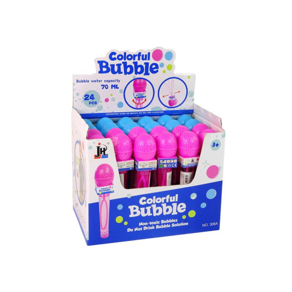 Bańki Mydlane Mikrofon 2 Kolory 70 ml