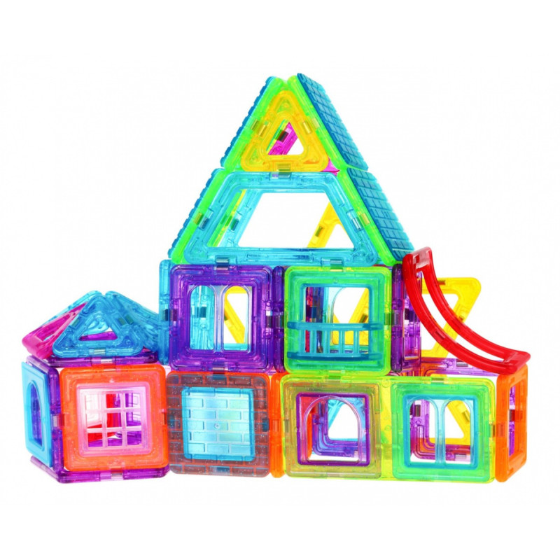 Klocki Magnetyczne MEGA Zestaw 184 elementów