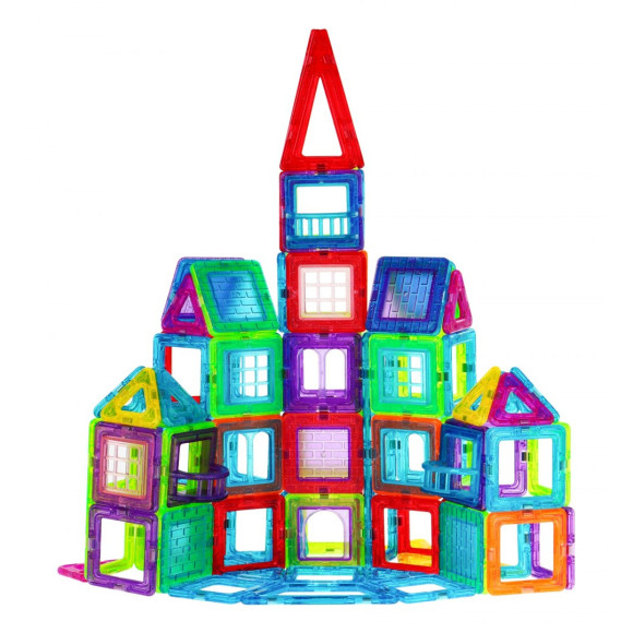 Klocki Magnetyczne MEGA Zestaw 184 elementów