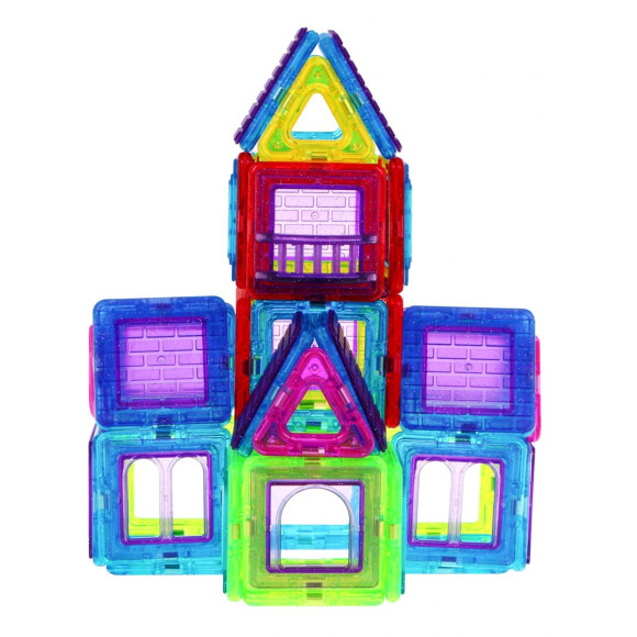 Klocki Magnetyczne MEGA Zestaw 184 elementów