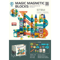 Klocki Magnetyczne Zestaw 128 elementów