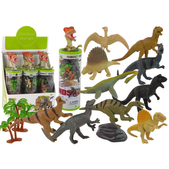 Zestaw Figurek Dinozaury w Tubie Park Akcesoria 12 El. Zestaw Figurek Dinozaury w Tubie Park Akcesoria 12 El.
