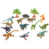 Zestaw Zwierzęta Dinozaury Figurki 12szt. Akcesoria W Tubie