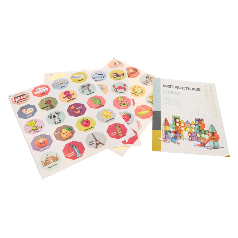 Klocki Magnetyczne Zestaw 292 elementów