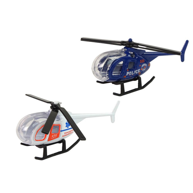 Helikopter Samoloty Służby Ratownicze 4 Kolory 1:64