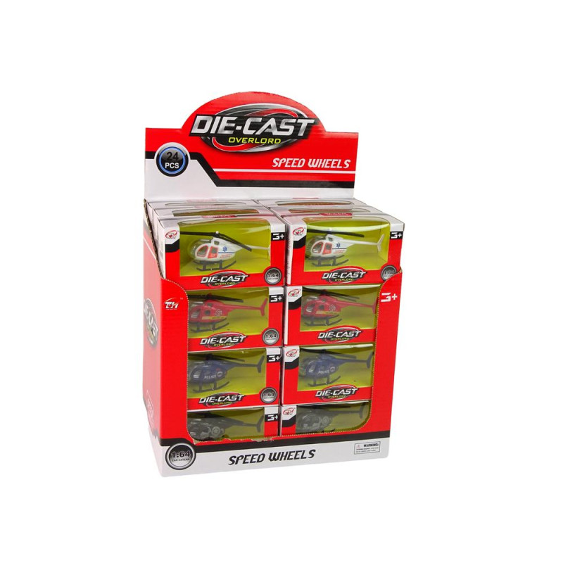 Helikopter Samoloty Służby Ratownicze 4 Kolory 1:64