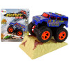 Auto Resorak Z Naciągiem Monster Truck Big Foot Gumowe Opony Rampa