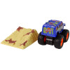 Auto Resorak Z Naciągiem Monster Truck Big Foot Gumowe Opony Rampa