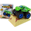 Auto Resorak Z Naciągiem Monster Truck Big Foot Gumowe Opony Rampa