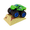 Auto Resorak Z Naciągiem Monster Truck Big Foot Gumowe Opony Rampa