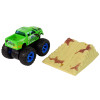 Auto Resorak Z Naciągiem Monster Truck Big Foot Gumowe Opony Rampa