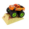 Auto Resorak Z Naciągiem Monster Truck Big Foot Gumowe Opony Rampa