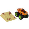 Auto Resorak Z Naciągiem Monster Truck Big Foot Gumowe Opony Rampa