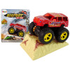 Auto Resorak Z Naciągiem Monster Truck Big Foot Gumowe Opony Rampa