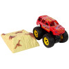 Auto Resorak Z Naciągiem Monster Truck Big Foot Gumowe Opony Rampa