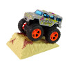 Auto Resorak Z Naciągiem Monster Truck Big Foot Gumowe Opony Rampa