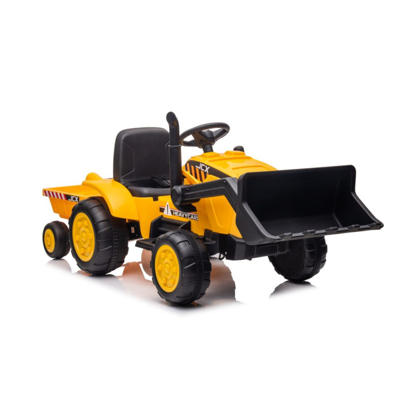 Traktor Na Akumulator Z Przyczepą S617 Żółty