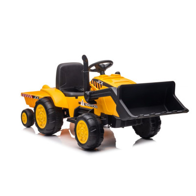 Traktor Na Akumulator Z Przyczepą S617 Żółty
